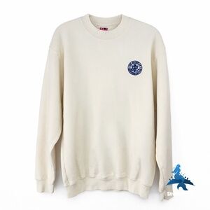 1252 USA Made House of Representatives Seal Crewneck Sweatshirt - Large - Cream